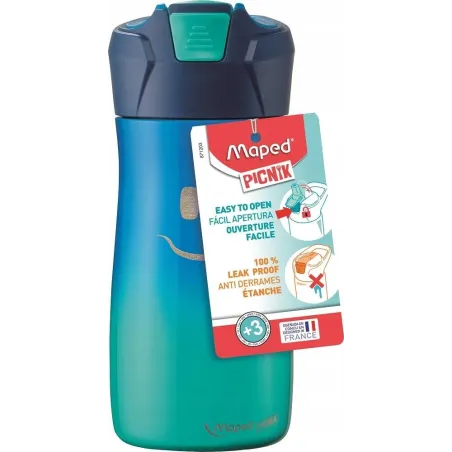 BUTELKA ZE STALI NIERDZEWNEJ NIEBIESKA MAPED 430 ML