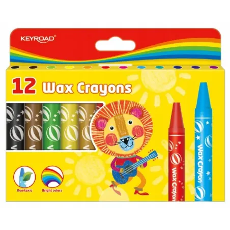 Kredki Świecowe Keyroad 12 Kolorów