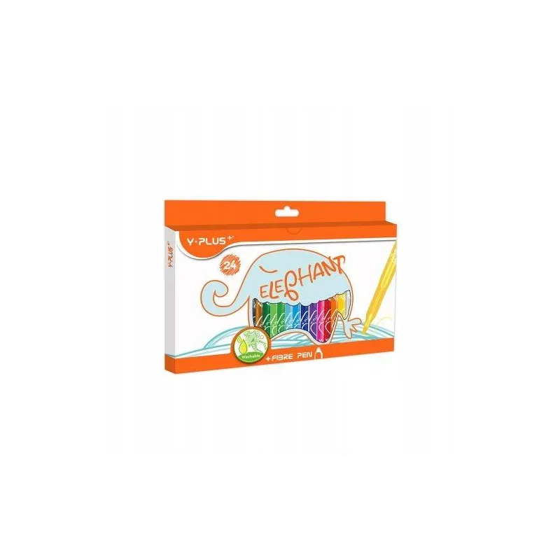 ZESTAW FLAMASTRÓW ELEPHANT 24 KOLORY Y-PLUS