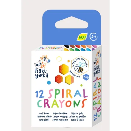 Kredki Woskowe Spiralne 12 Kolorów 3+