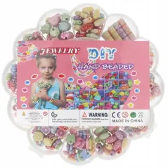 ZESTAW KREATYWNY KORALIKÓW BRANSOLETKI KORALIKI 3+