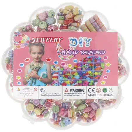 ZESTAW KREATYWNY KORALIKÓW BRANSOLETKI KORALIKI 3+