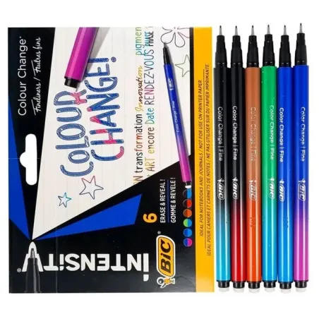 Cienkopis Zmieniający Kolor 6 Kolorów Intens Bic