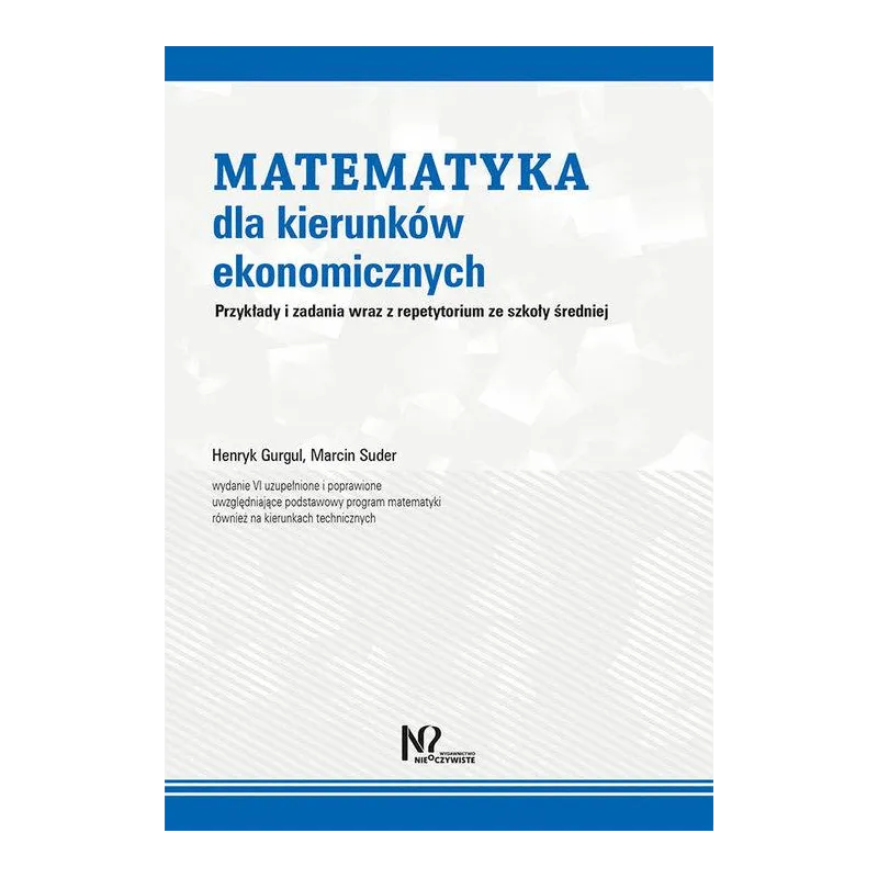 MATEMATYKA DLA KIERUNKÓW EKONOMICZNYCH