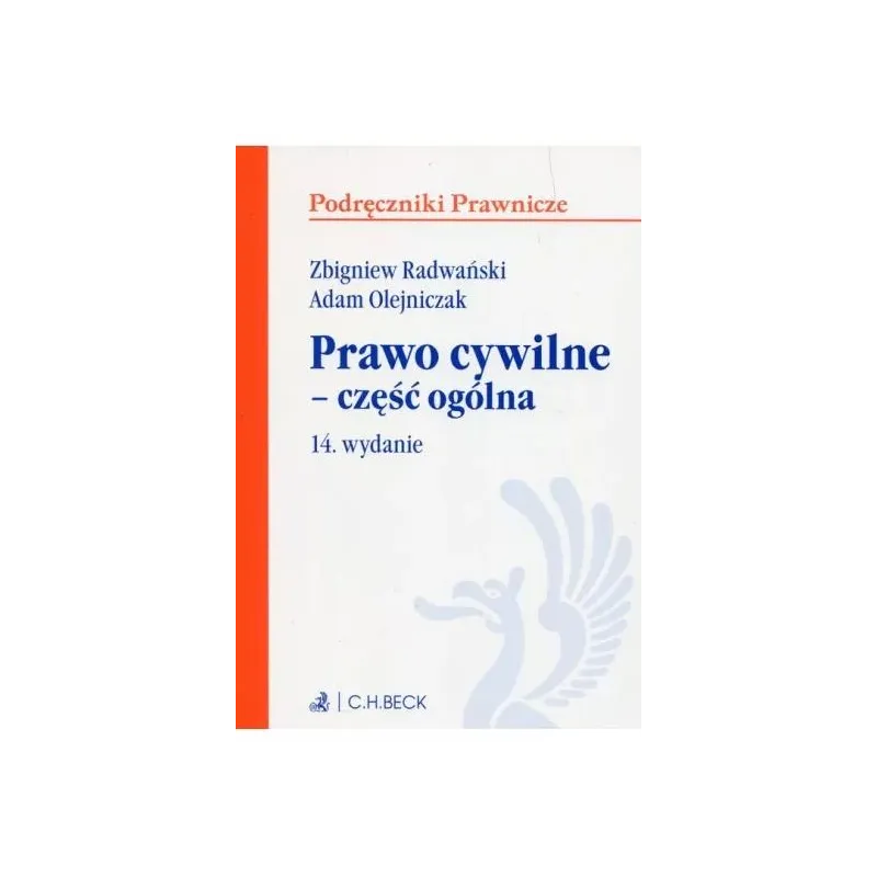 PRAWO CYWILNE - CZĘŚĆ OGÓLNA. PODRĘCZNIKI PRAWNICZE