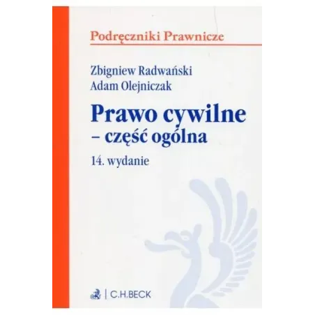 PRAWO CYWILNE - CZĘŚĆ OGÓLNA. PODRĘCZNIKI PRAWNICZE