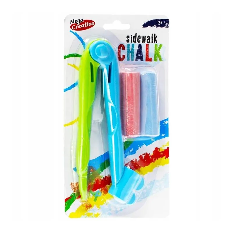 KREDA CHODNIKOWA GRUBA Z CYRKLEM DO RYSOWANIA 3+