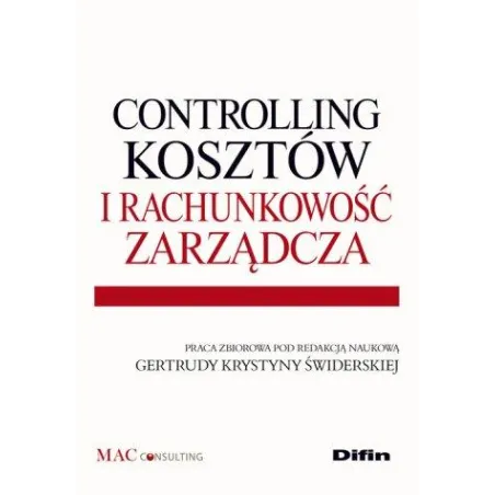 CONTROLLING KOSZTÓW I RACHUNKOWOŚĆ ZARZĄDCZA