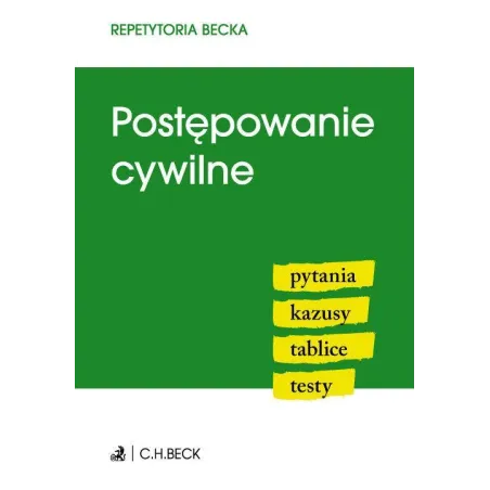 Postępowanie Cywilne. Pytania, Kazusy, Tablice, Testy
