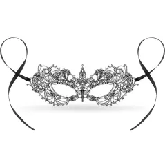MASKA AŻUROWA WENECKA SREBRNA KORONKOWA GODAN