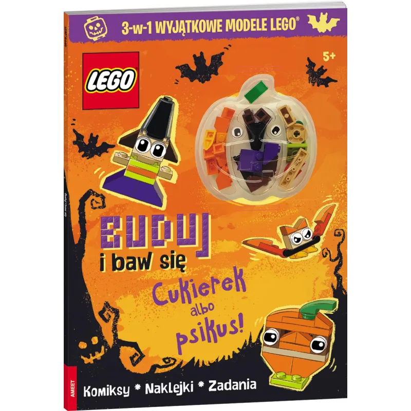 LEGO ICONIC BUDUJ I BAW SIĘ CUKIEREK ALBO PSIKUS + FIGURKA 5+ - Ameet