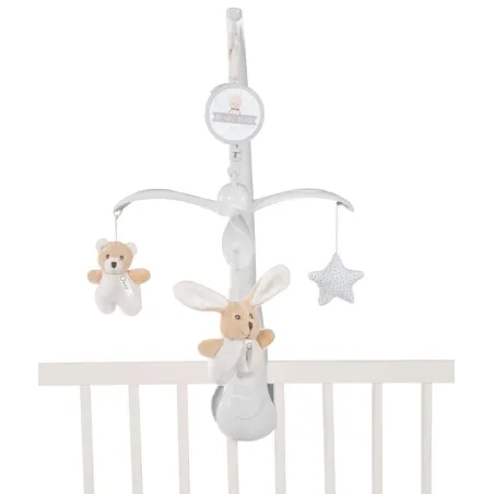 KARUZELA DO ŁÓŻECZKA Z POZYTYWKĄ MIŚ I KRÓLICZEK CHICCO MY SWEET DOUDOU 0M+ II GATUNEK