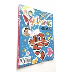 WYCINANKI DLA DZIECI Z NAKLEJKAMI + NOŻYCZKI