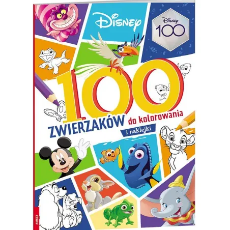Disney. 100 Zwierzaków. Kolorowanka Z Naklejkami