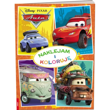 Disney Pixar auta Naklejam i koloruję NAK9113 Opracowanie zbiorowe