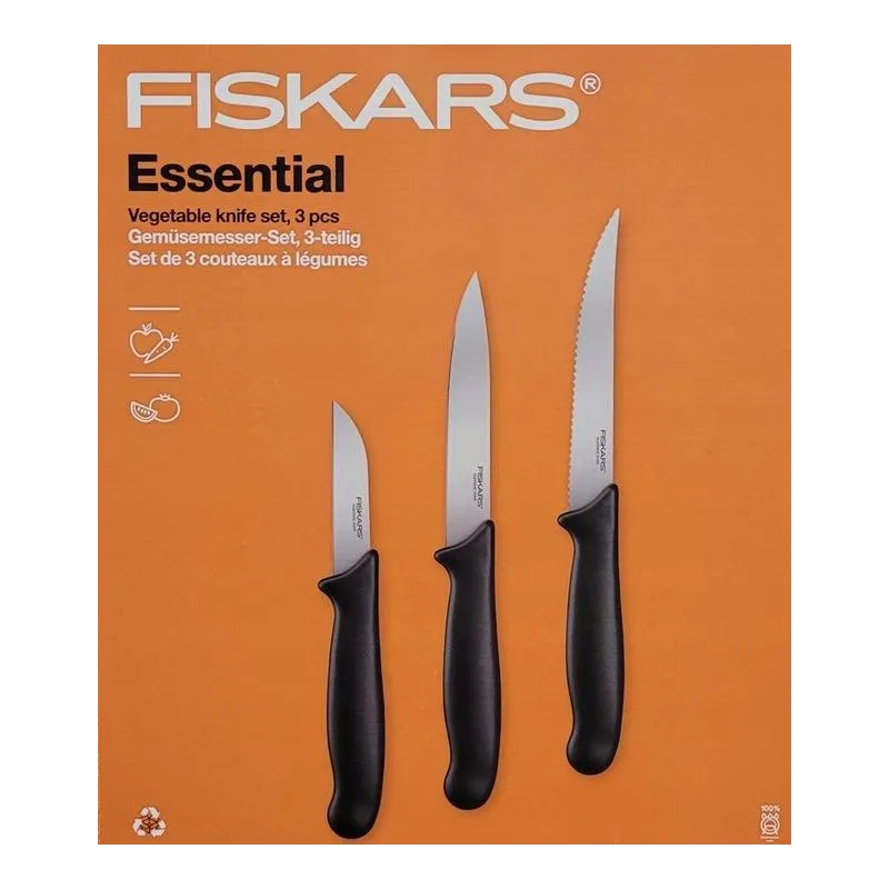 NOŻE KUCHENNE FISKARS ESSENTIAL 7 CM, 11 CM, 12 CM – ERGONOMICZNE UCHWYTY NOŻE KUCHENNE FISKARS ESSENTIAL 7 CM, 11 CM, 12 CM – ERGONOMICZNE UCHWYTY