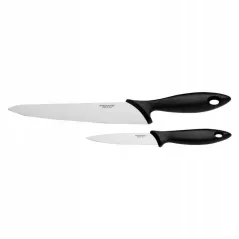 ZESTAW NOŻY FISKARS ESSENTIAL 21 CM I 11 CM STAL NIERDZEWNA HRC 53