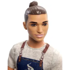 BARBIE LALKA KEN BARISTA 3+ - Mattel