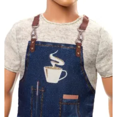 BARBIE LALKA KEN BARISTA 3+ - Mattel