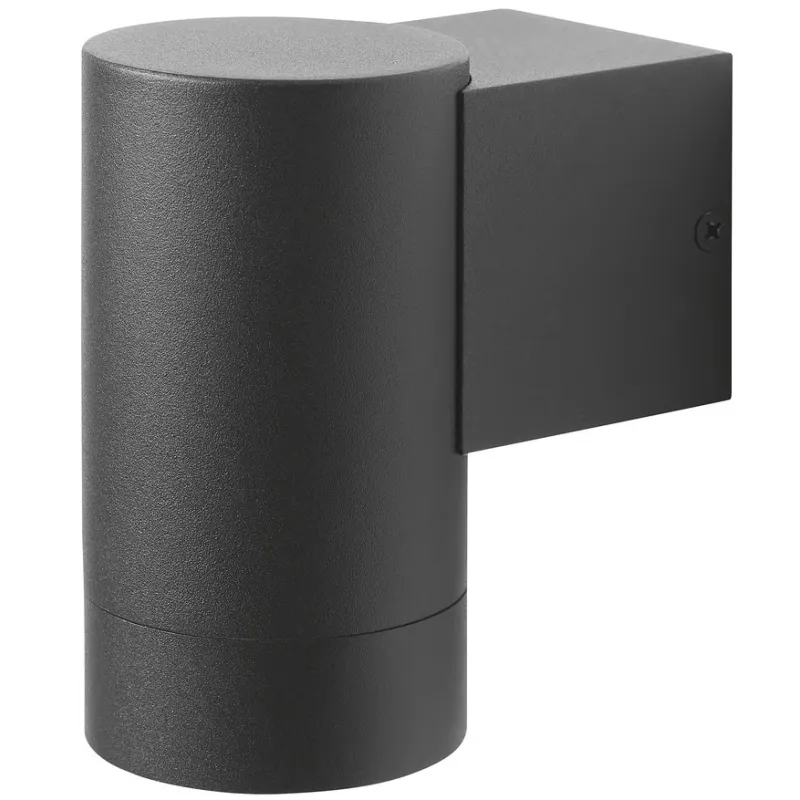 IKEA GRONSPROT LAMPA ŚCIENNA ZEWNĘTRZNA CZARNA IP44 OPRAWA GU10