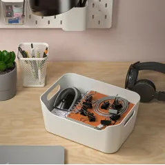 IKEA UPPDATERA POJEMNIK ORGANIZER BIAŁY 24X17 CM - DO SZUFLAD I SZAFEK