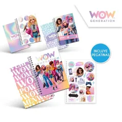 KOŁOZESZYT W LINIE  80 KARTEK A5 WOW