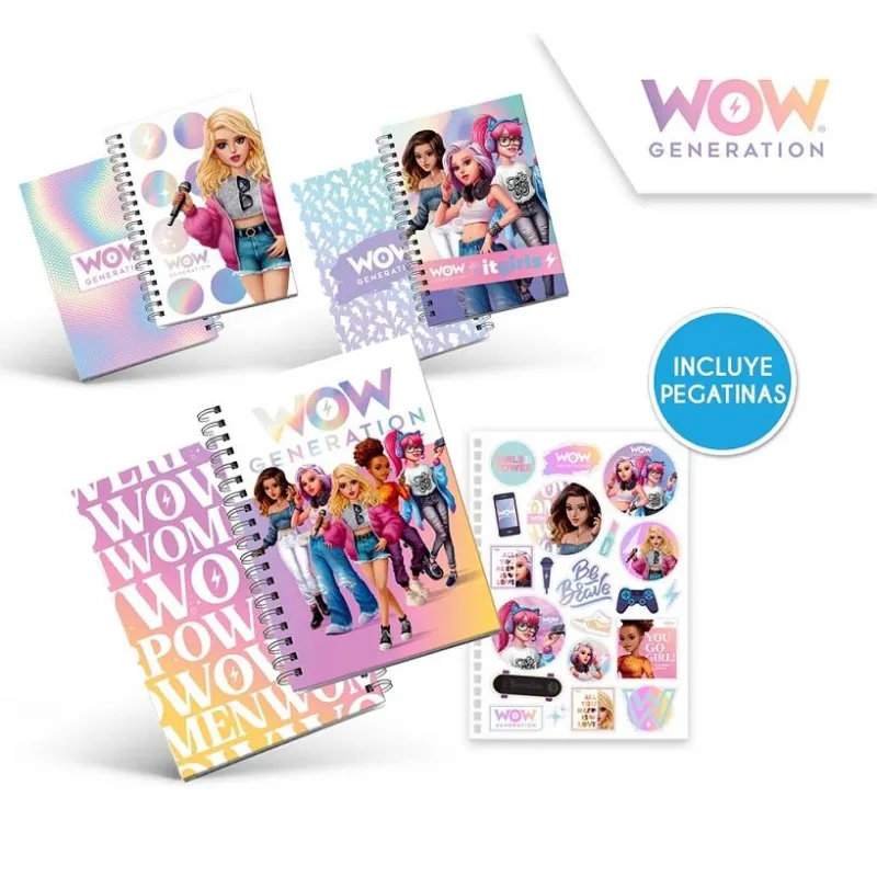 KOŁOZESZYT W LINIE 80 KARTEK A5 WOW KOŁOZESZYT W LINIE 80 KARTEK A5 WOW