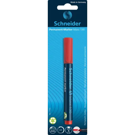 MARKER PERMANENTNY MAXX 130 CZERWONY KOŃCÓWKA OKRĄGŁA SCHNEIDER