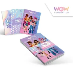 ZESZYTY WOW 3 SZTUKI 25 KARTEK KRATKA LINIA CZYSTY KIDS EUROSWAN A5