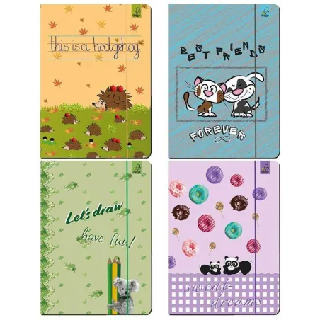 Teczka Z Gumką Organizer Mix Wzorów A4