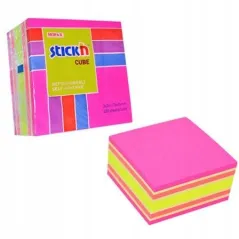 STICK\'N KARTECZKI SAMOPRZYLEPNE 76X76 MM 400 SZTUK MIX KOLORÓW