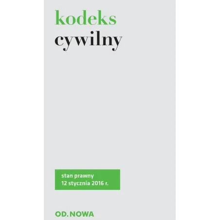 Kodeks Cywilny Kodeks Cywilny