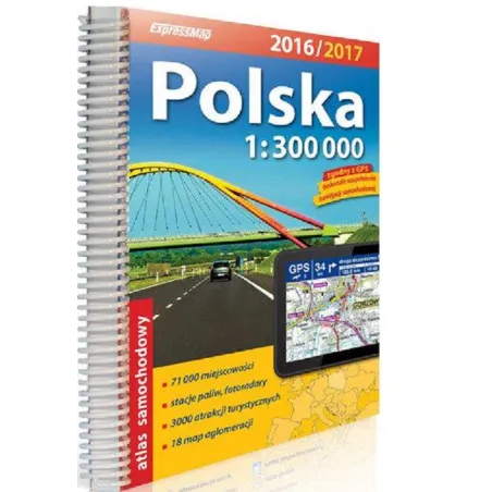 Polska Atlas Samochodowy 1:300 000