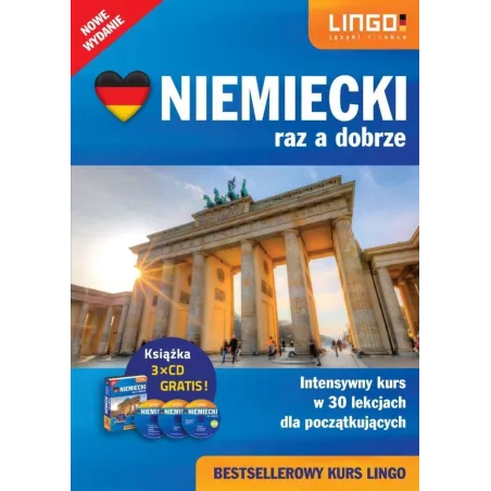 NIEMIECKI RAZ DOBRZE INTENSYWNY KURS W 30 LEKCJACH DLA POCZĄTKUJĄCYCH Tomasz Sielecki - Lingo