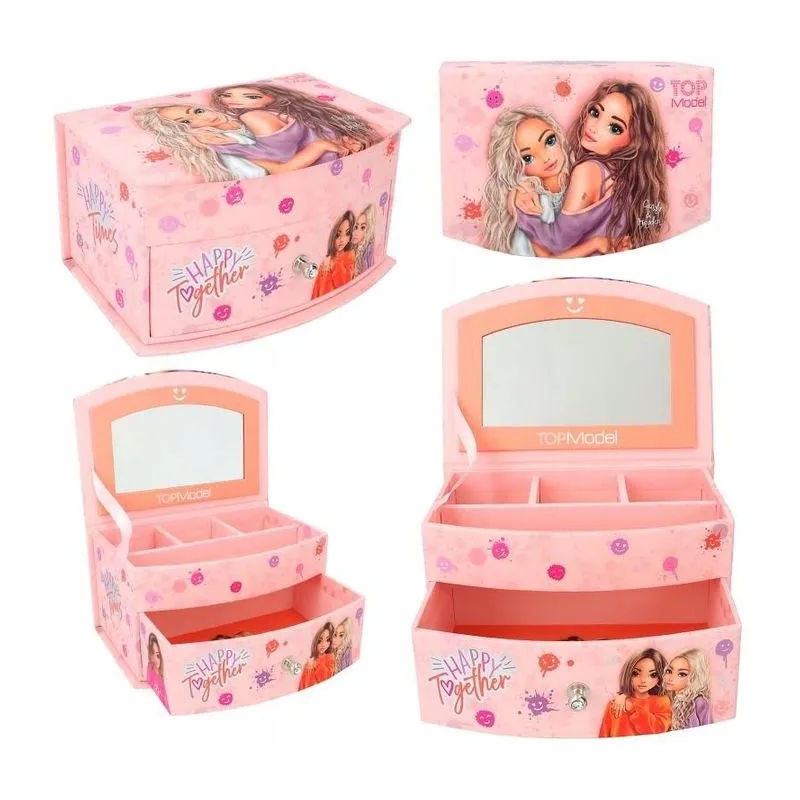 PUDEŁKO NA BIŻUTERIĘ TOPMODEL Z LUSTERKIEM DLA DZIEWCZYNEK