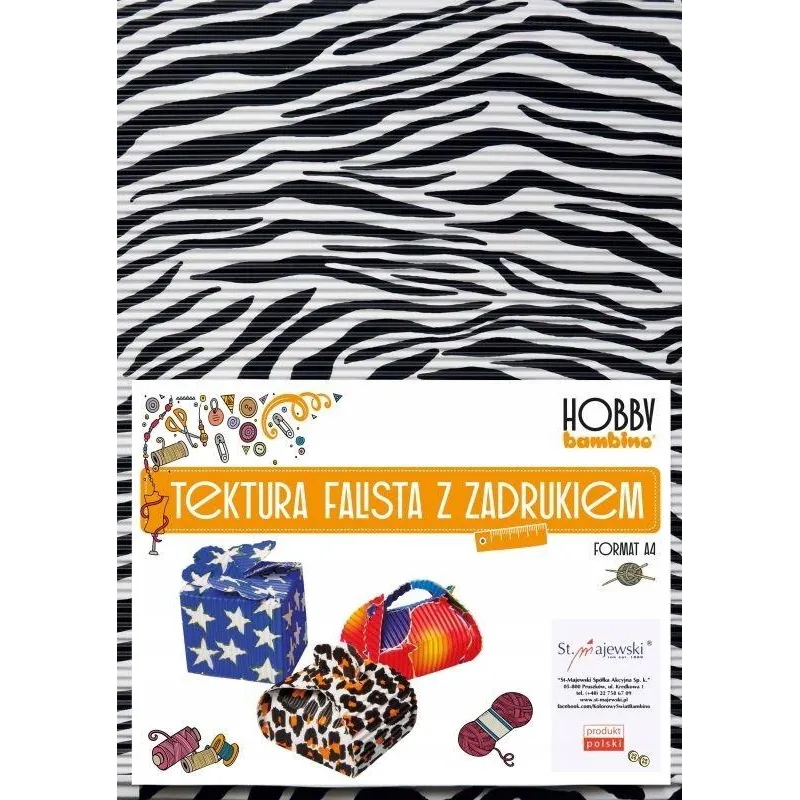 TEKTURA FALISTA Z NADRUKIEM A4 10 SZT BAMBINO HOBBY
