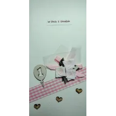 KARNET 1 URODZINY DZIEWCZYNKA