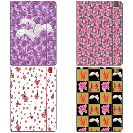 Teczka A4 Z Gumką W Kwiaty Bee-Bee