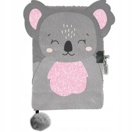 PAMIĘTNIK PLUSZOWY KOALA DLA DZIEWCZYNKI Z KŁÓDKĄ PASO