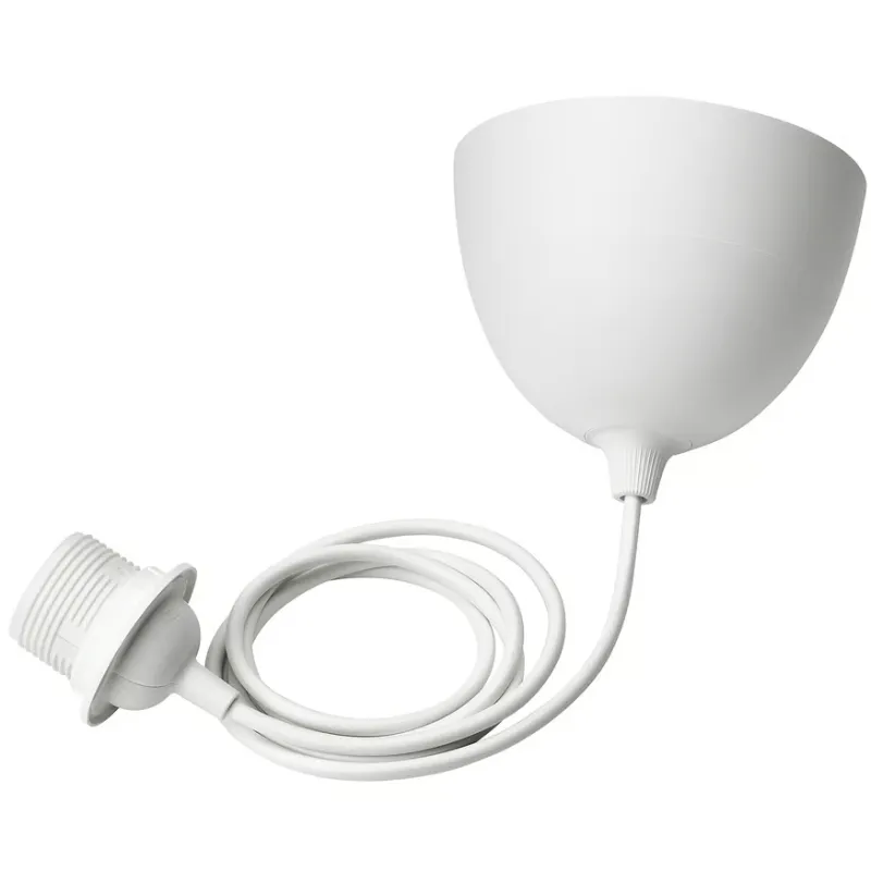 OPRAWKA Z PRZEWODEM IKEA HAVSDJUP 1,4 M - E27, BIAŁA, DO ABAŻURU OPRAWKA Z PRZEWODEM IKEA HAVSDJUP 1,4 M - E27, BIAŁA, DO ABAŻURU