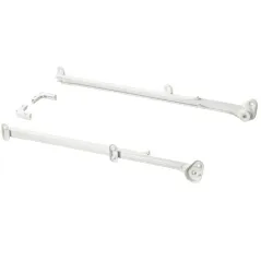 IKEA HJALPA WYSUWANA SZYNA NA KOSZE 55 CM BIAŁA 2 SZT. - DO PLATSA