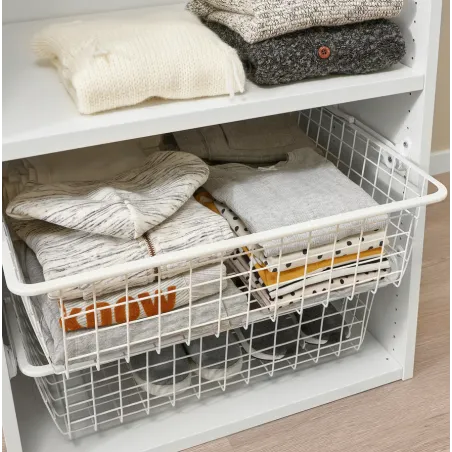 Ikea Hjalpa Wysuwana Szyna Na Kosze 55 Cm Biała 2 Szt. - Do Platsa