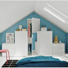 Ikea Hjalpa Regulowany Drążek Ubraniowy Biały 60-100 Cm - Do Szafy Platsa