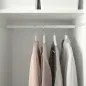 Ikea Hjalpa Regulowany Drążek Ubraniowy Biały 60-100 Cm - Do Szafy Platsa