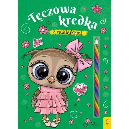 Sówka. Tęczowa Kredka  Z Naklejkami