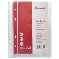 KOSZULKA GROSZKOWA OCHRONA I PRZECHOWYWANIE DOKUMENTÓW A5 100 SZT