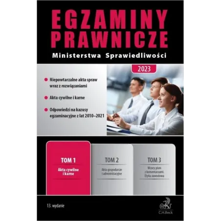 Egzaminy Prawnicze Ministerstwa Sprawiedliwości 2023. Tom 1. Akta Cywilne I Karne