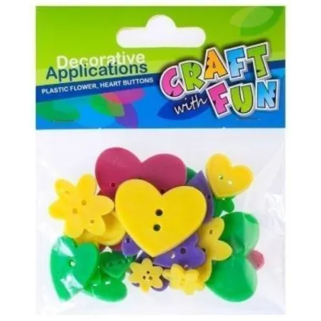 Zestaw Guzików Dekoracyjnych Craft With Fun Kreatywne Ozdoba Do Prac Plastycznych