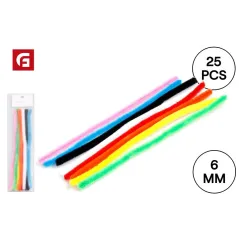 DRUCIKI KREATYWNE KOLOROWE 0.6 X 30 CM 25 SZT DO PRAC PLASTYCZNYCH