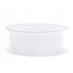 WSTĄŻKA ORGANZA 25 MM 25 M BIAŁA DO DEKORACJI I PAKOWANIA PREZENTÓW